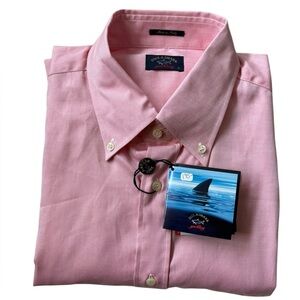 NWT Paul & Shark Men's Yachting Luxury Pink Button Down Shirt XL New